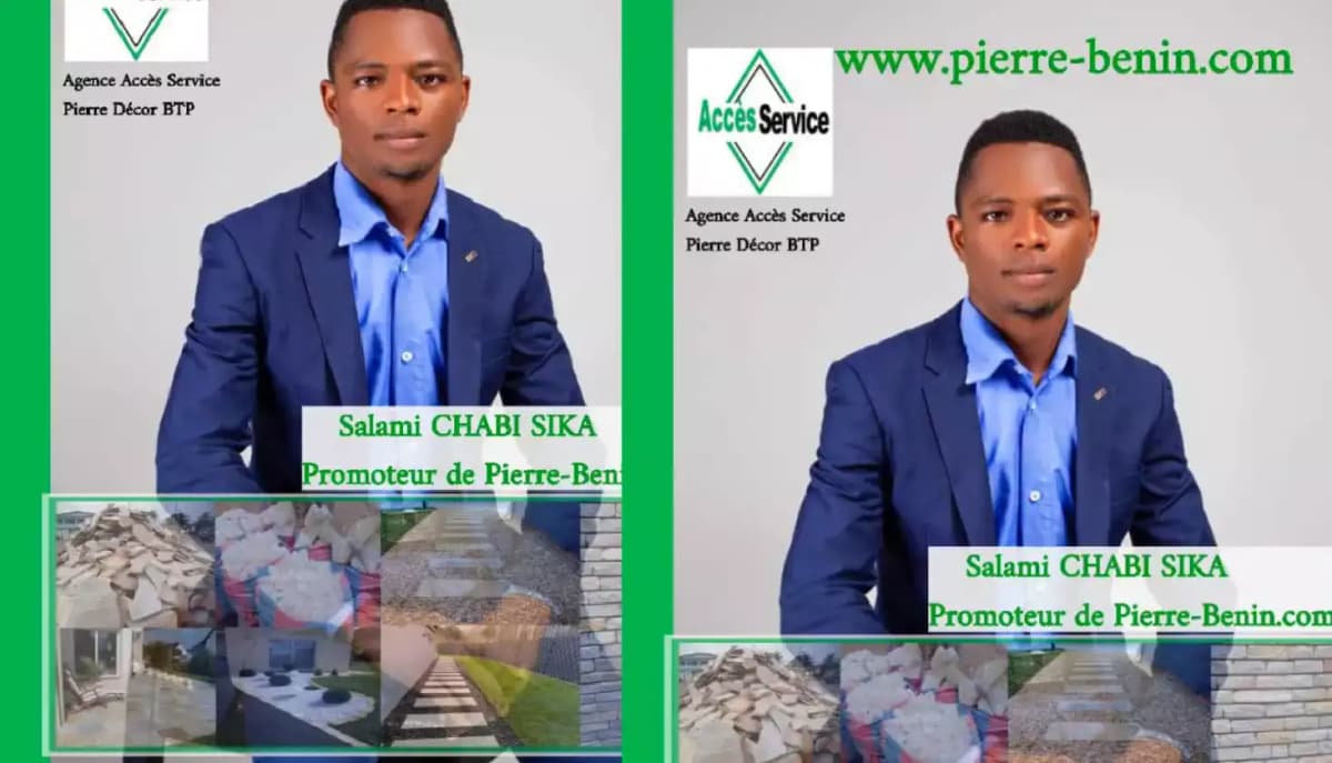 Pierres ornementales: Salami Chabi Sika, ce jeune qui fait rayonner le Bénin dans le BTP sous-régional