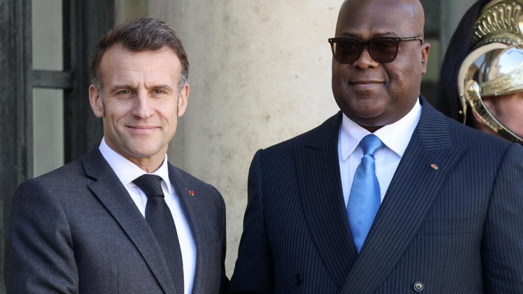 RDC : Tshisekedi et Macron évoquent la sécurité dans l’Est et l’OIF à Paris