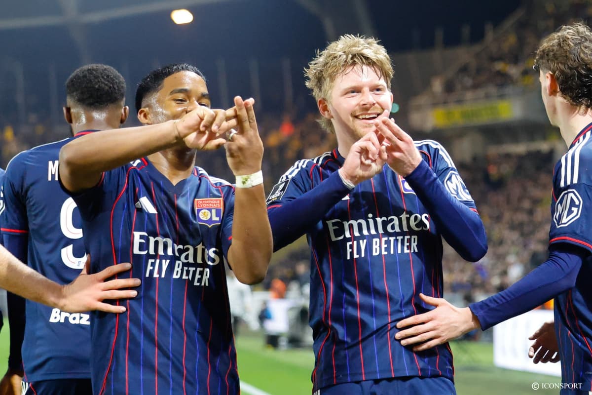 Lyon s’impose à Nantes et remonte à la 3e place en Ligue 1