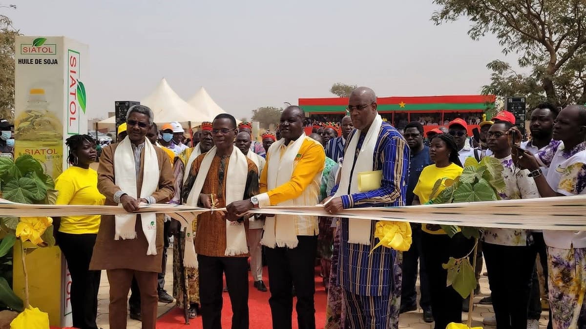 Burkina : SIATOL met en service un complexe industriel de transformation du soja à Ouagadougou