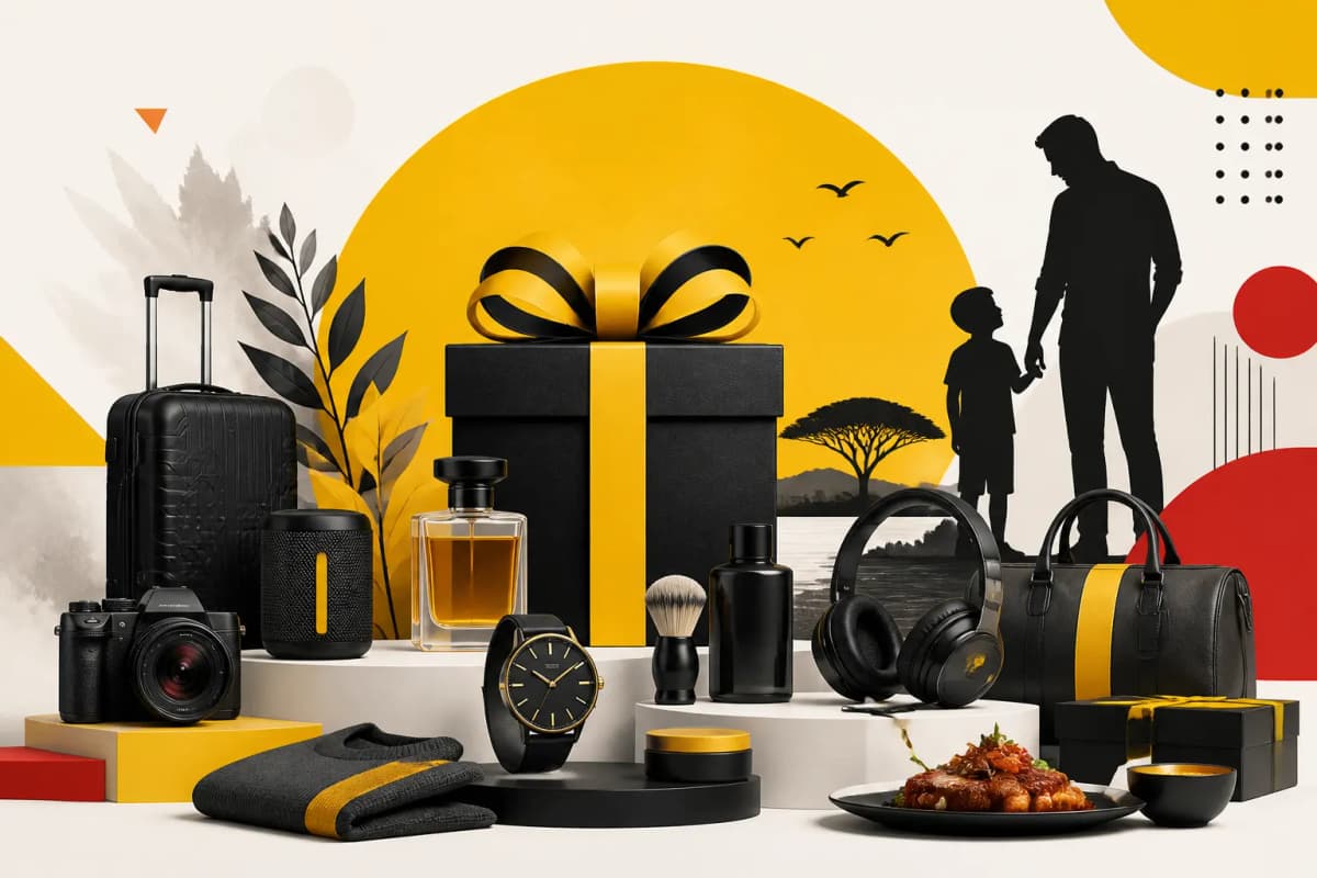 Illustration editoriale pour Fête des pères 2026 : 25 idées de cadeaux tendance pour tous les profils de papa