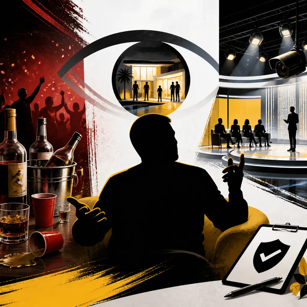 Illustration editoriale pour Xavier Delarue révèle sa consommation d’alcool à chaque prime de Secret Story