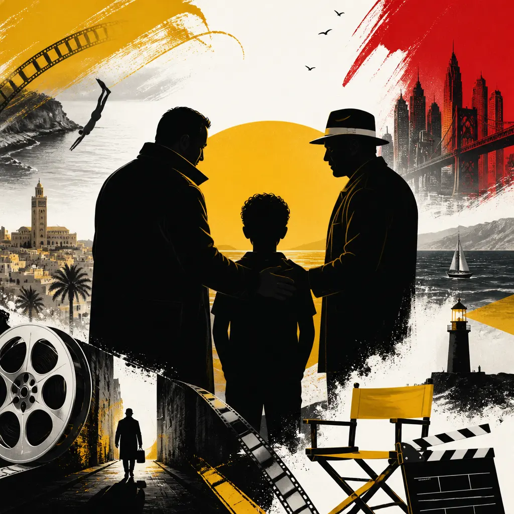Illustration editoriale pour Jean Reno : Jay‑Z est le parrain de son fils