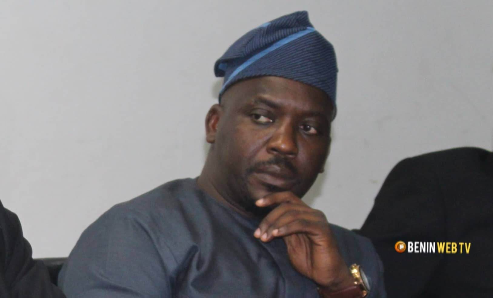 Meeting at the Presidency: Guy Dossou Mitokpè present alongside Talon, but on a clear political mission