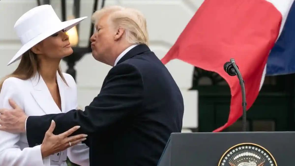 Melania Trump affectionate with Donald: the hand-holding that raises questions upon their arrival in England