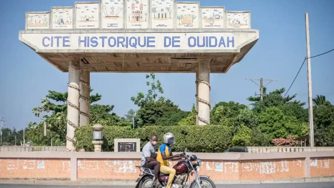 Ouidah: the entrance monument to the ‘Historic City’ demolished as part of a major project