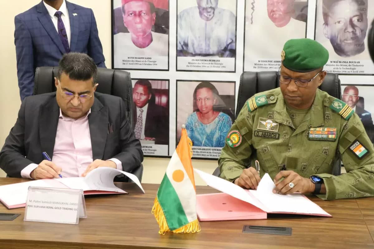 Niger–UAE: Creation of Royal Gold Niger SA to develop mineral resources