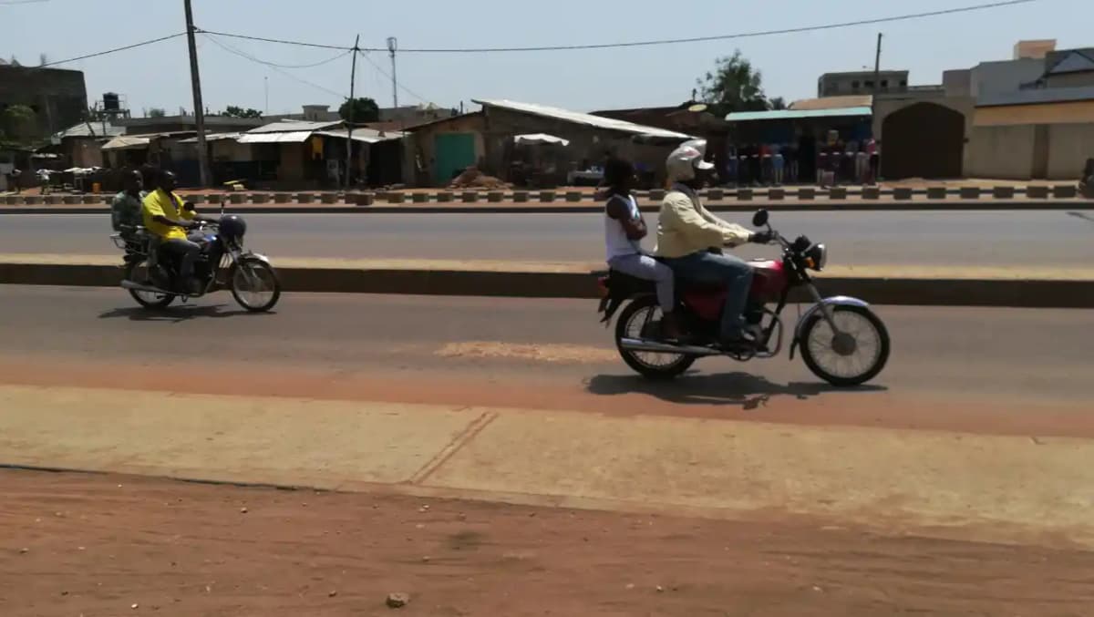 Benin: He borrows his friend’s motorcycle and returns 3 days later without the vehicle