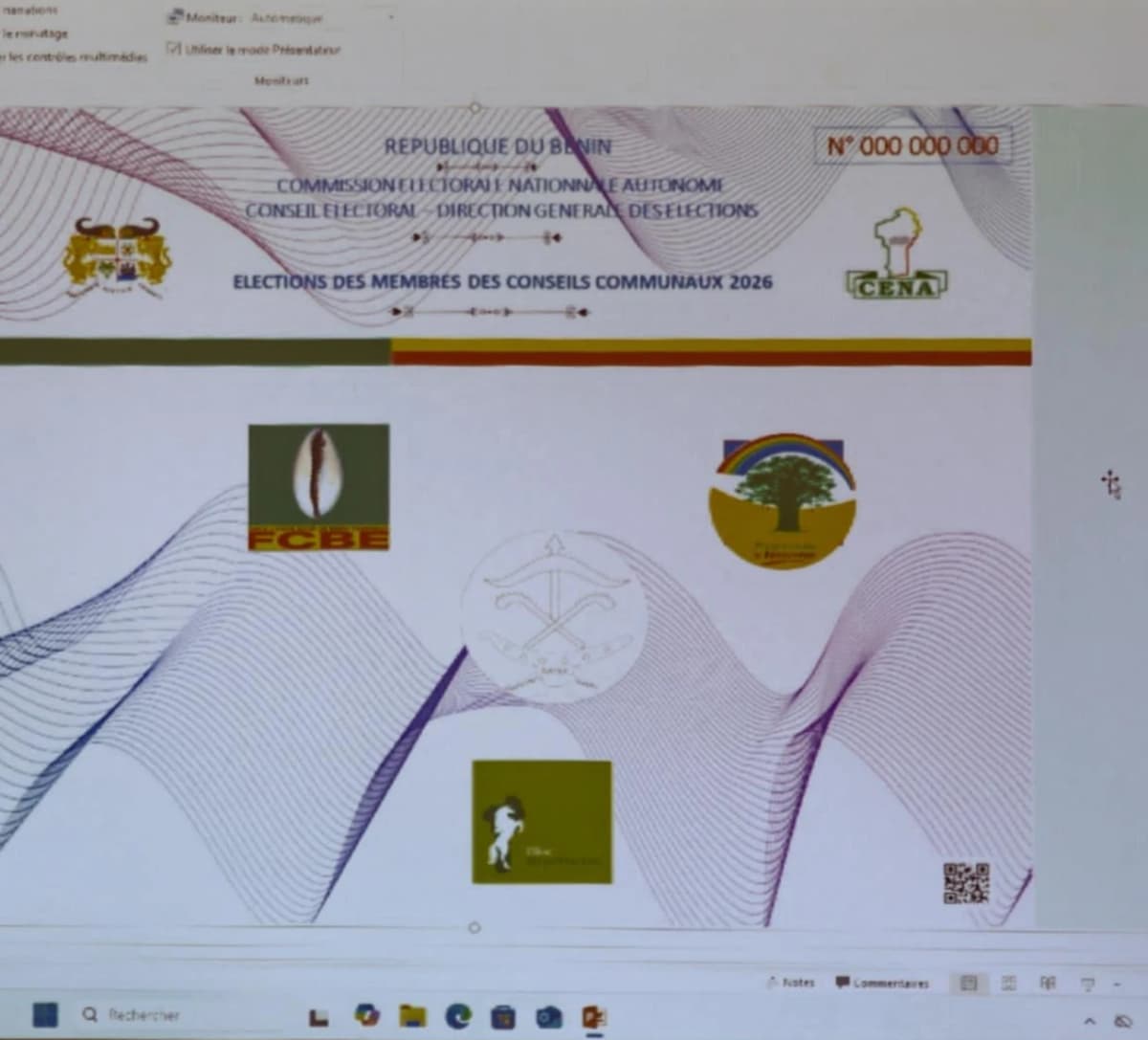 Logo placement: CENA is holding the draw for the municipal elections