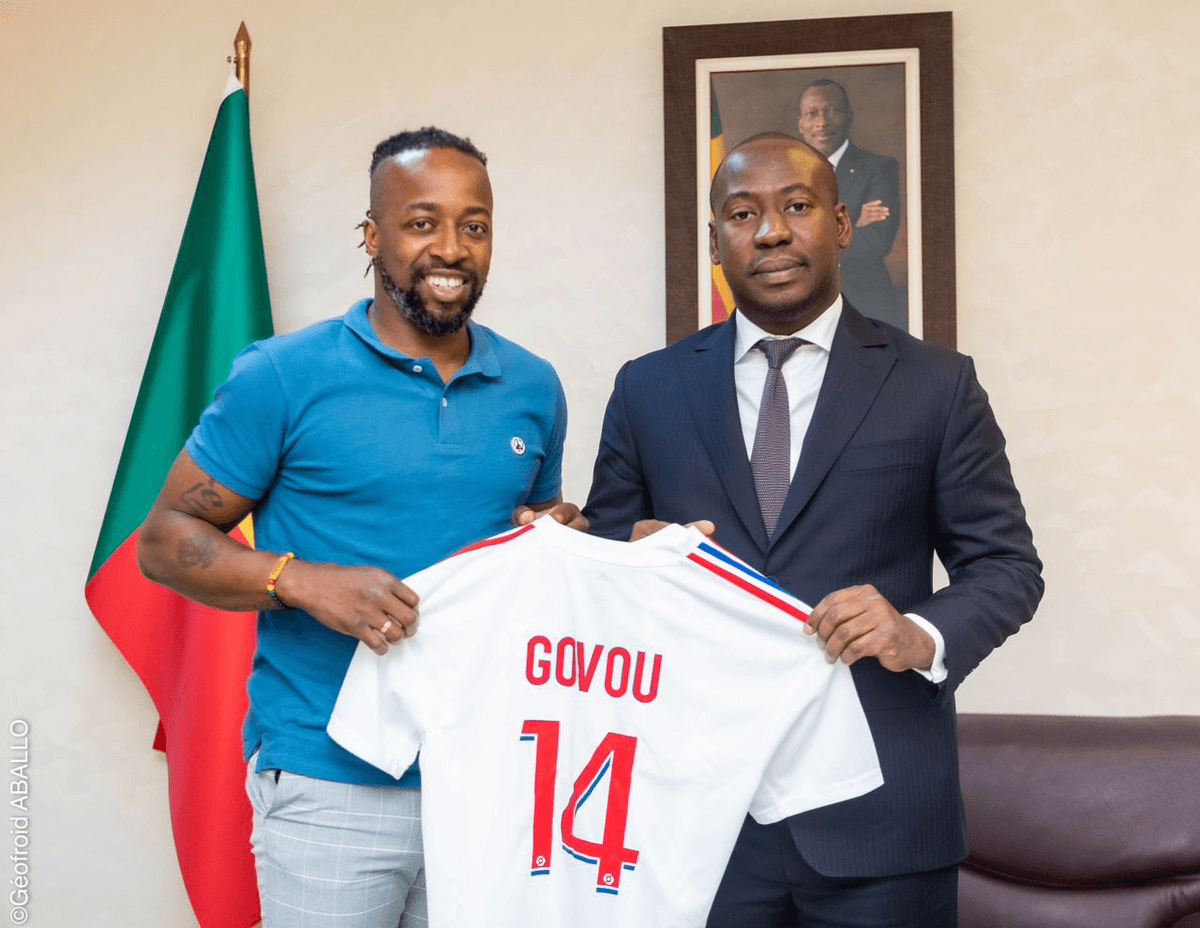Bénin: Sidney Govou reçu par le ministre Oswald Homeky