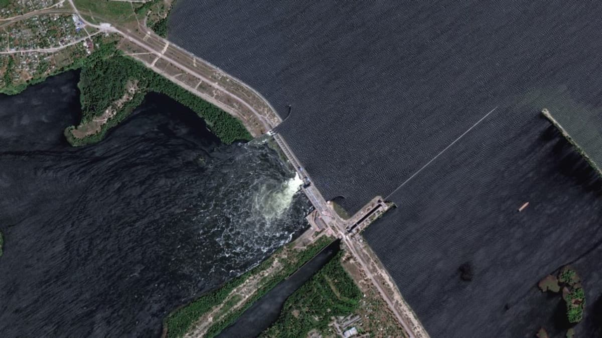 Guerre en Ukraine : destruction du barrage hydroélectrique de Kakhovka