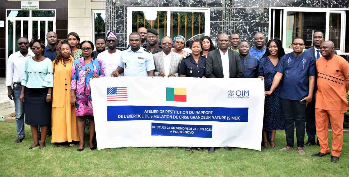 Bénin: restitution du rapport de l’exercice de simulation de crise Grandeur Nature (SIMEX)