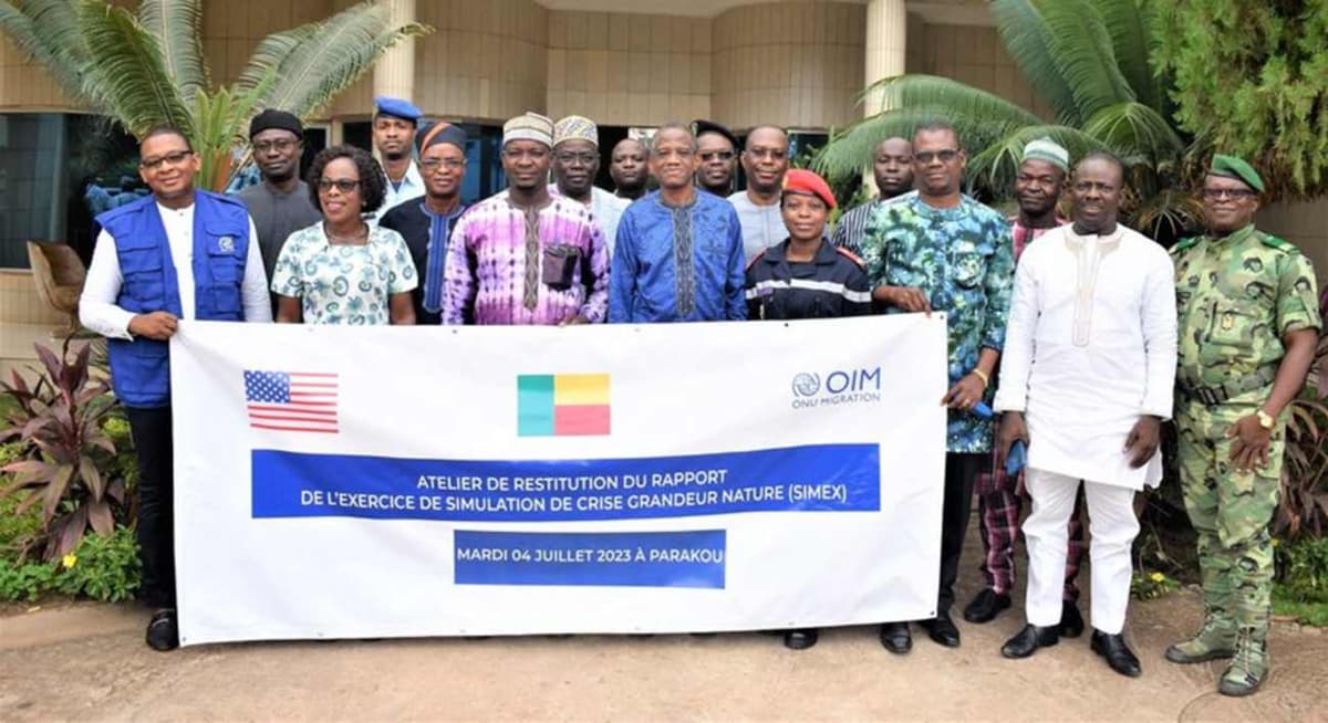 Simulation de crise grandeur nature (SIMEX): l’OIM et l’USA renforcent la sécurité frontalière au Bénin