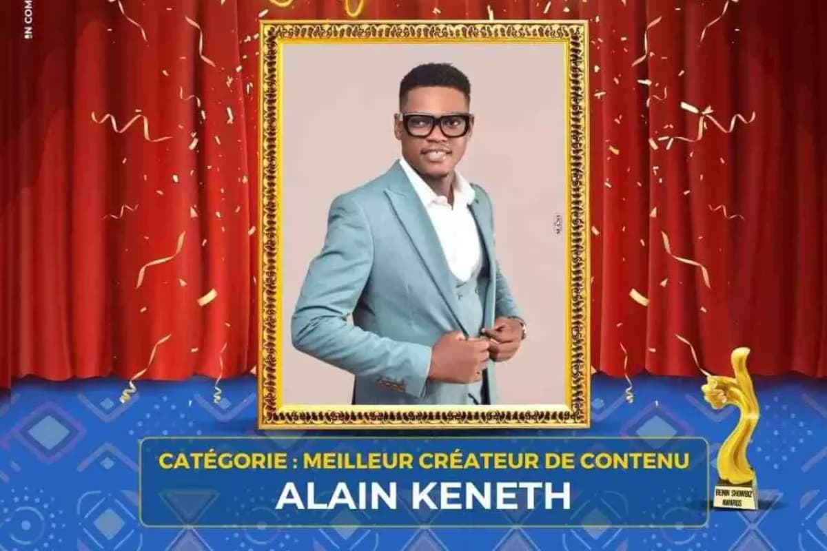 Bénin Showbiz Awards 2023: le tiktokeur Alain Kenneth élu meilleur créateur de contenu