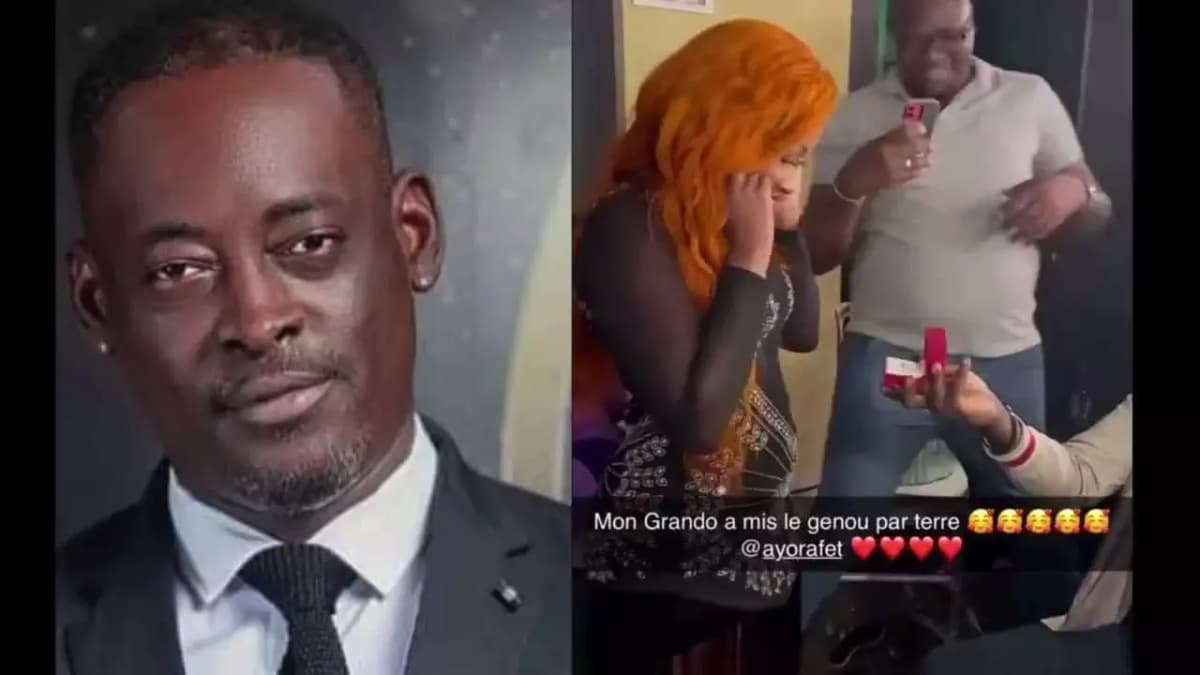 Côte d’Ivoire: genou à terre, Molare fait sa demande en mariage à sa fiancée (vidéo)