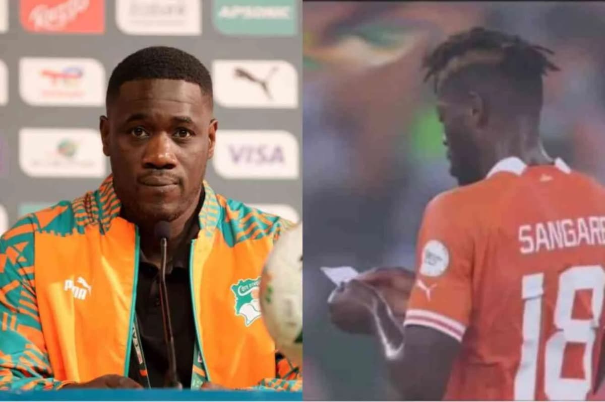 CAN 2023: Emerse Fae dévoile le contenu de son mystérieux papier remis à Ibrahim Sangaré