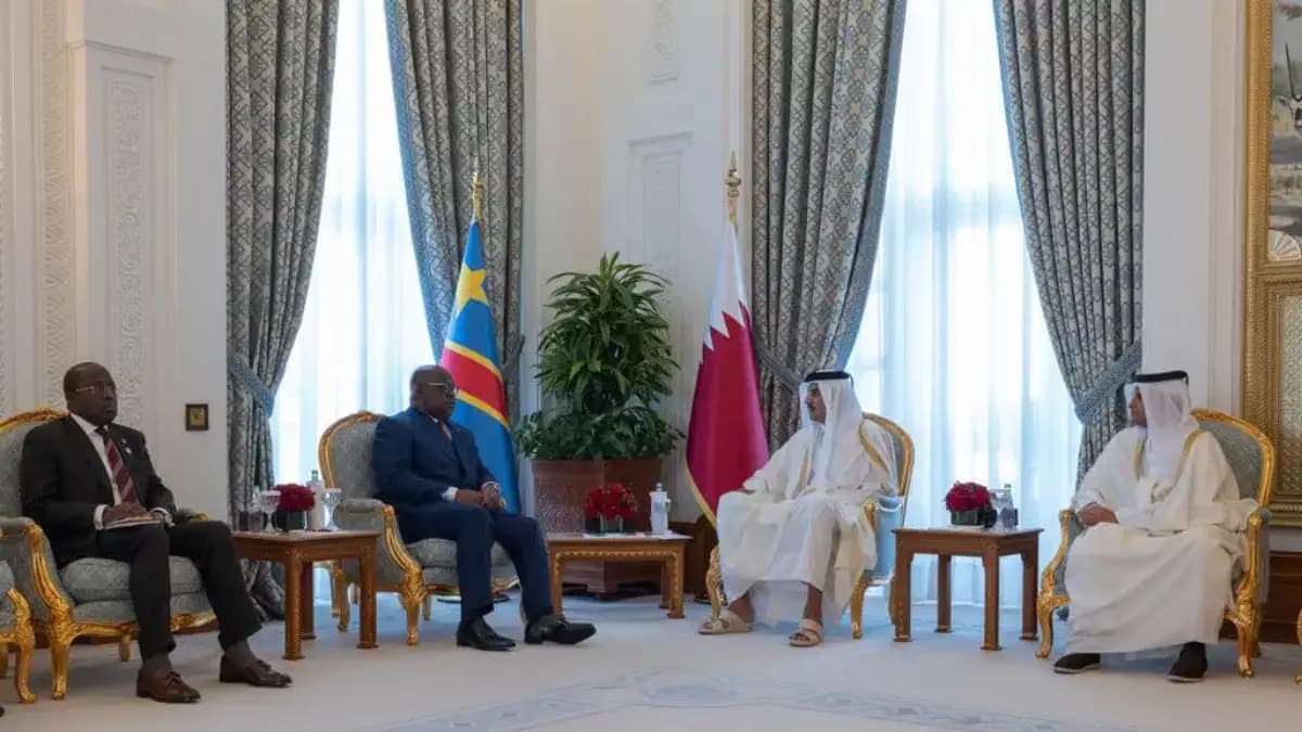 Doha : tête-à -tête entre Félix Tshisekedi et l’émir du Qatar