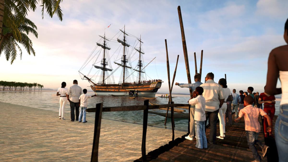 La traite des esclaves au Bénin: un navire musée en montage à Ouidah