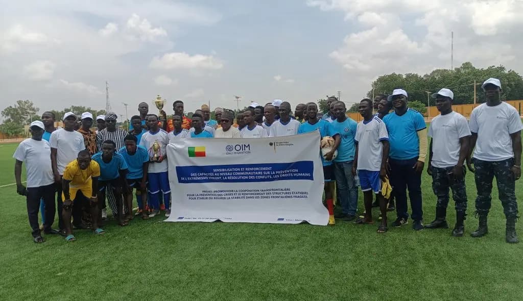 A Malanville, un match de gala a opposé les militaires aux civils