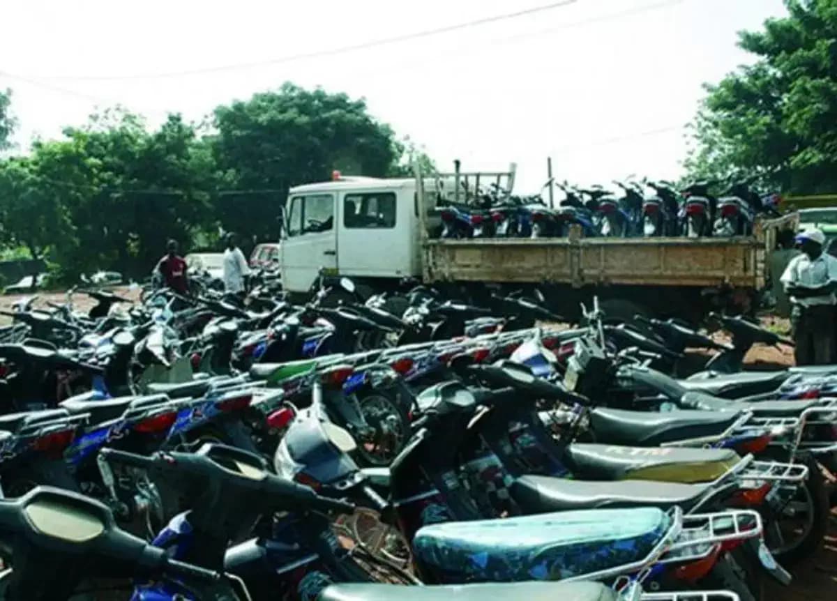 Libération des artères à Dantokpa : environ 200 motos saisies et envoyées à la fourrière