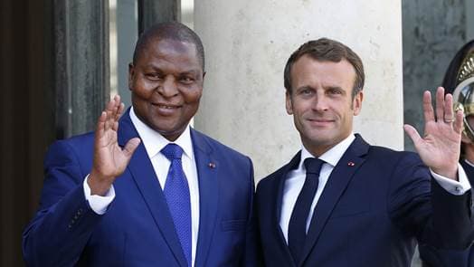 Le Président centrafricain en visite à Paris avant l'élection présidentielle.