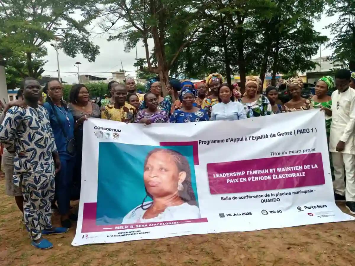 « Femmes, fais de ton leadership un rempart contre la violence », Mélie Atacolodjou mobilise pour des élections apaisées au Bénin