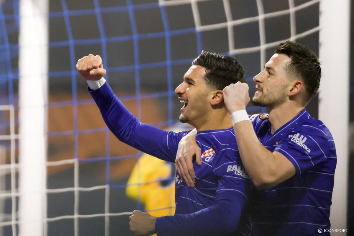 Monsef Bakrar buteur pour Dinamo Zagreb contre Vukovar