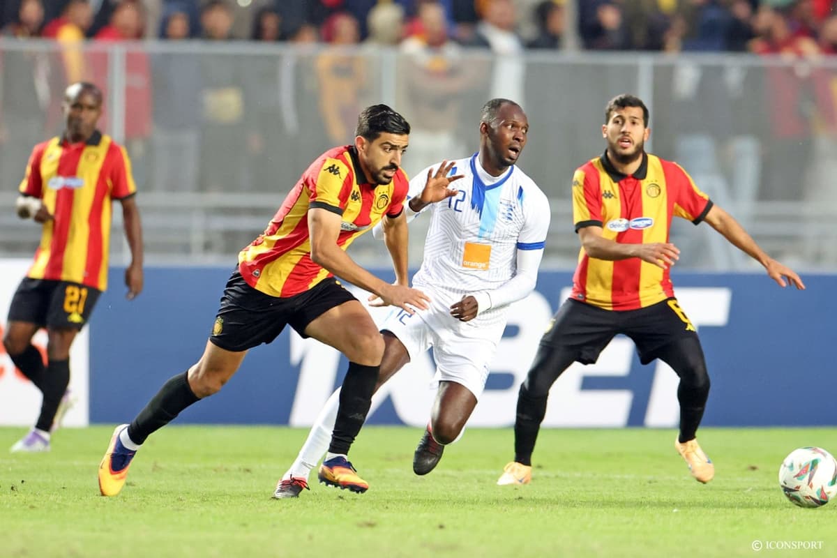 Jack Diarra touché dès la 8e minute lors de Simba–ES Tunis en LDC CAF