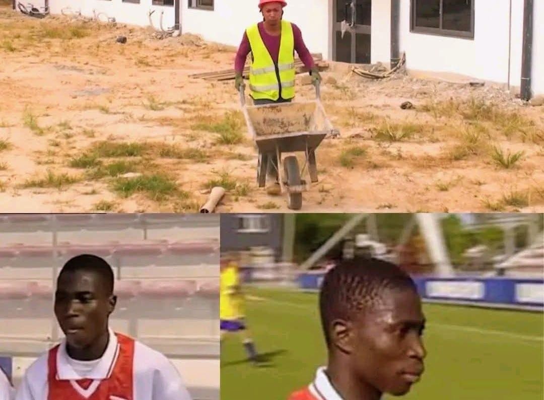 Footballeur ghanéen devenu ouvrier payé 6€ après avoir joué avec Wesley Sneijder