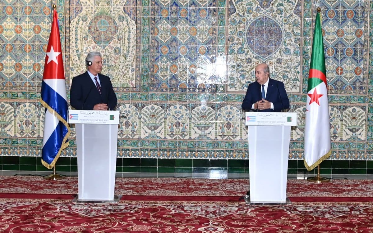 L’Algérie annonce une série d’aides économiques à Cuba, toujours sous embargo des USA
