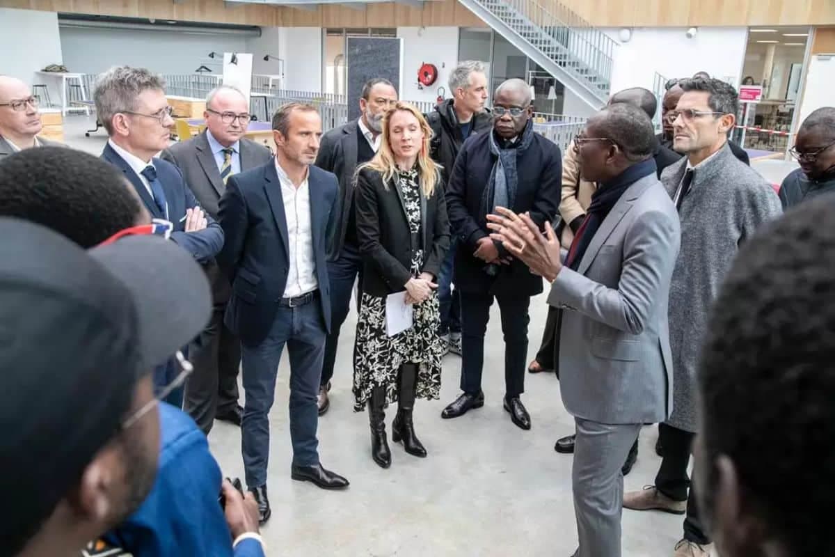 France: visite de Patrice Talon à l’Ecole de Design de Nantes Atlantique