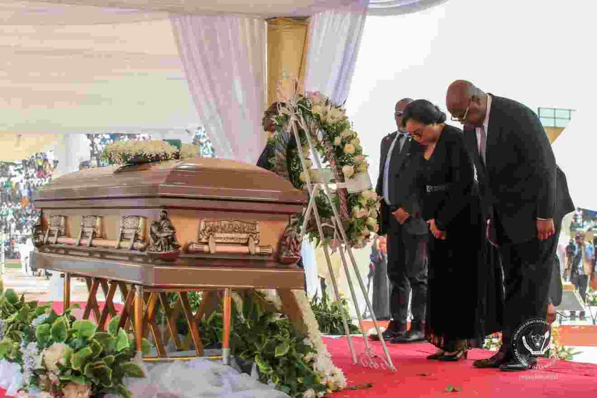 RDC: Felix Tshisekedi et la première dame aux obsèques du Pasteur Baruti Kasongo