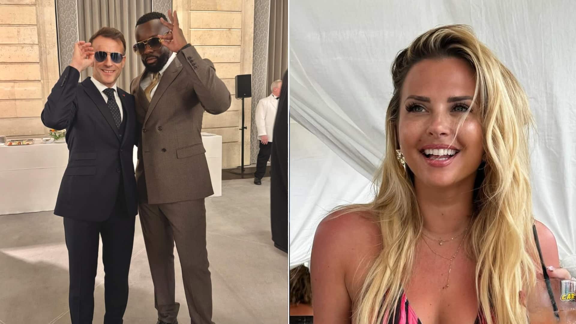 Gims renoue avec Kelly Vedovelli grâce à Emmanuel Macron