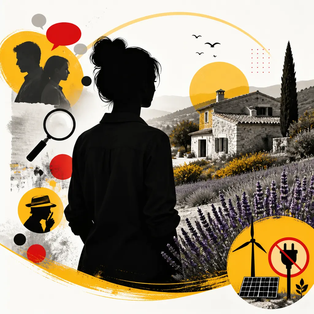 Lucie Bernardoni promet d’entretenir une maison sans électricité près de Nice entourée de lavande