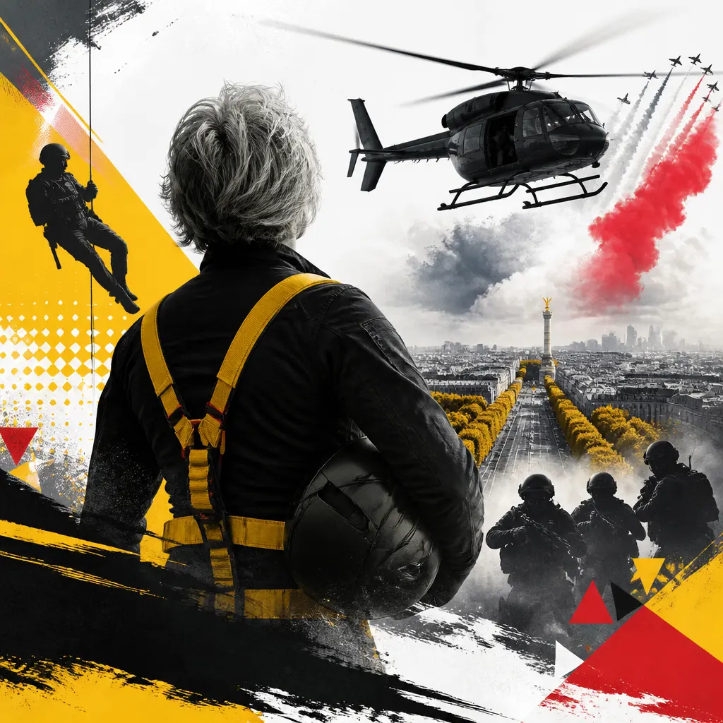 Évelyne Dhéliat à 78 ans participe à une opération spectaculaire du RAID pour le 14 juillet
