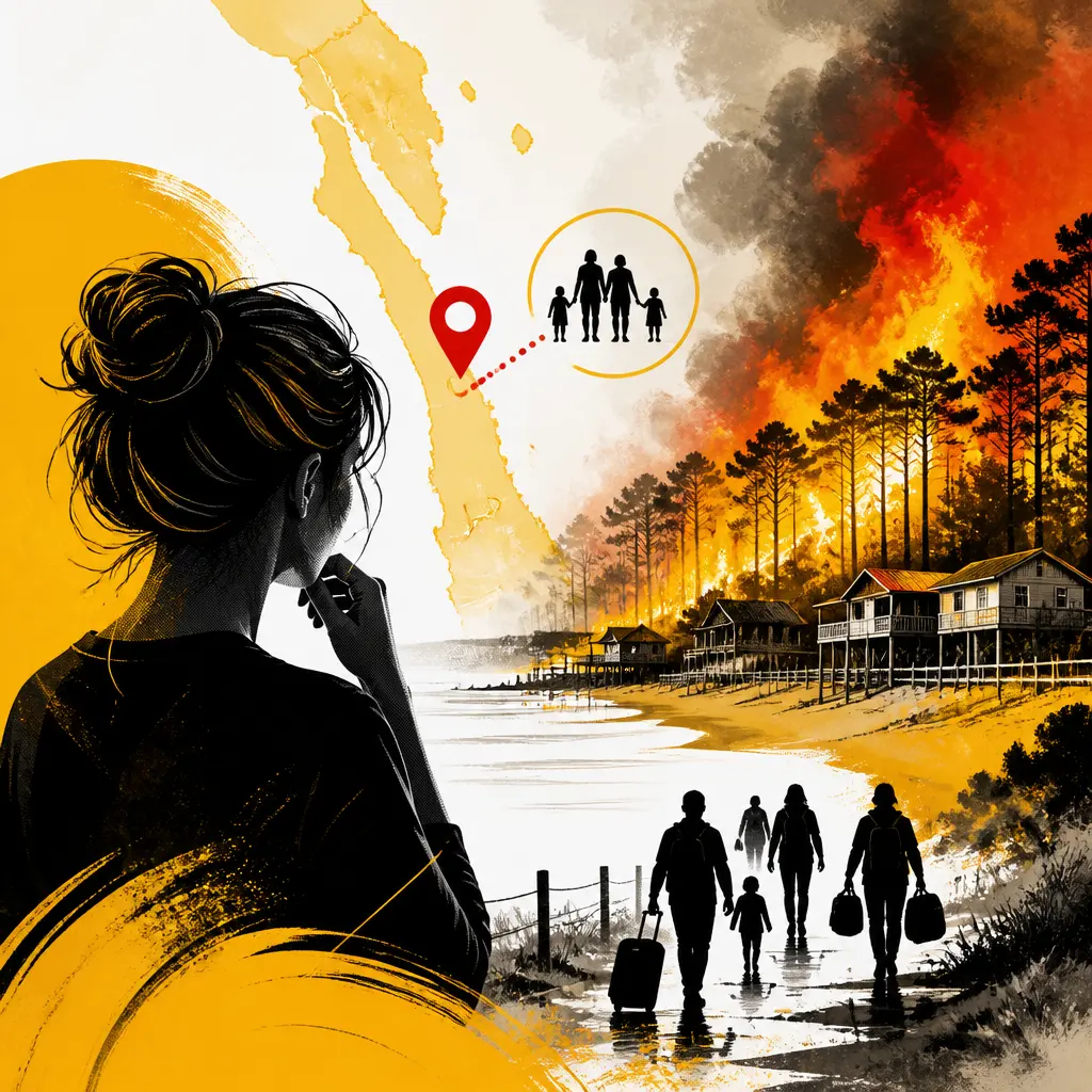 Ingrid Chauvin inquiète pour sa famille coincée par les incendies au Cap Ferret
