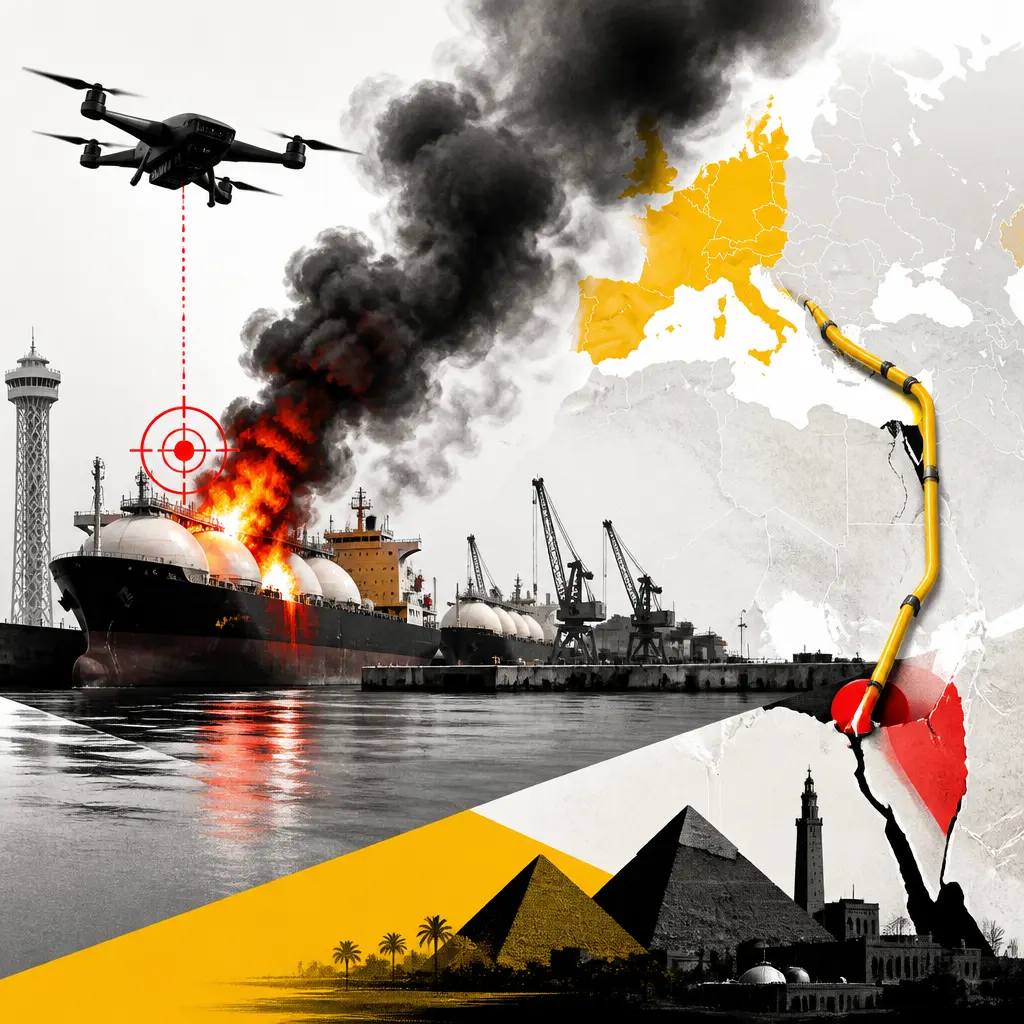 Égypte : un drone frappe le port de Damiette et menace la route gazière vers l’Europe