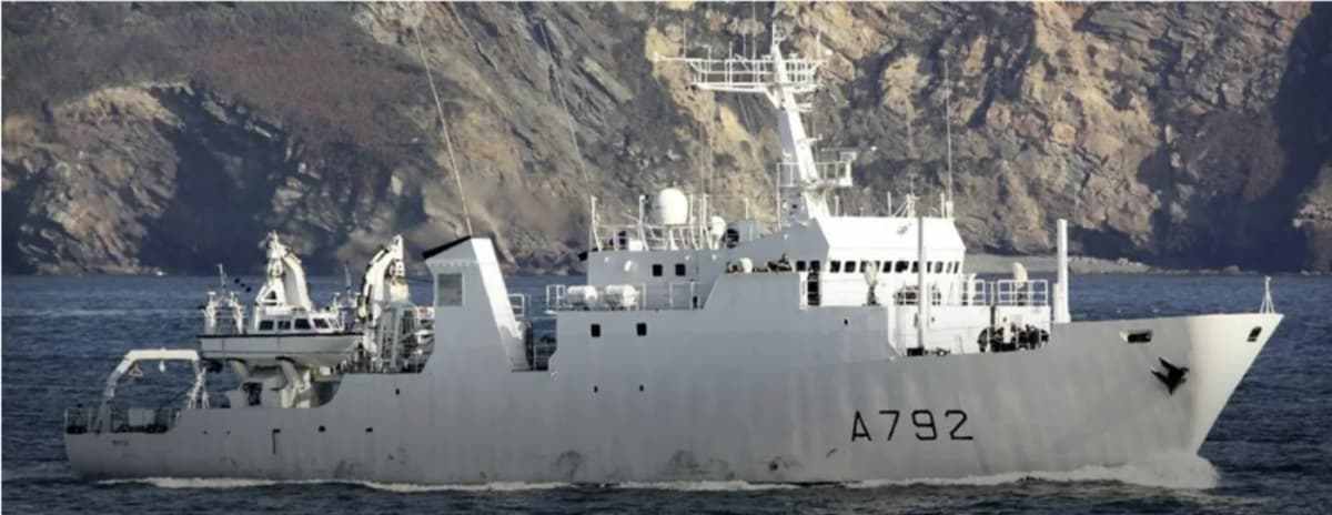 Cotonou: The French hydrographic vessel Borda on a mission along the Beninese coasts.