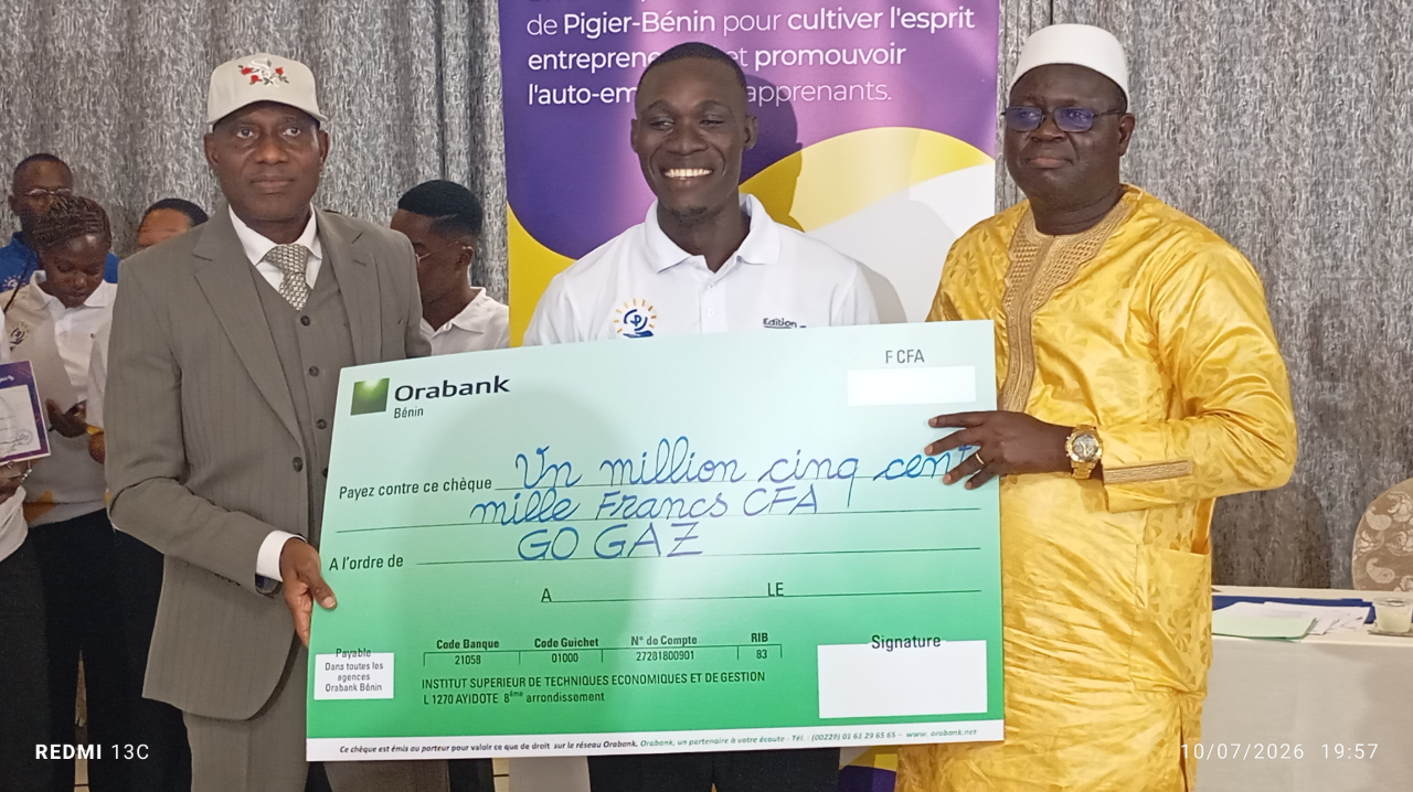 PIGIER Entrepreneurship Challenge 2026: six young talents awarded for their innovative projects in service of the development of Benin.