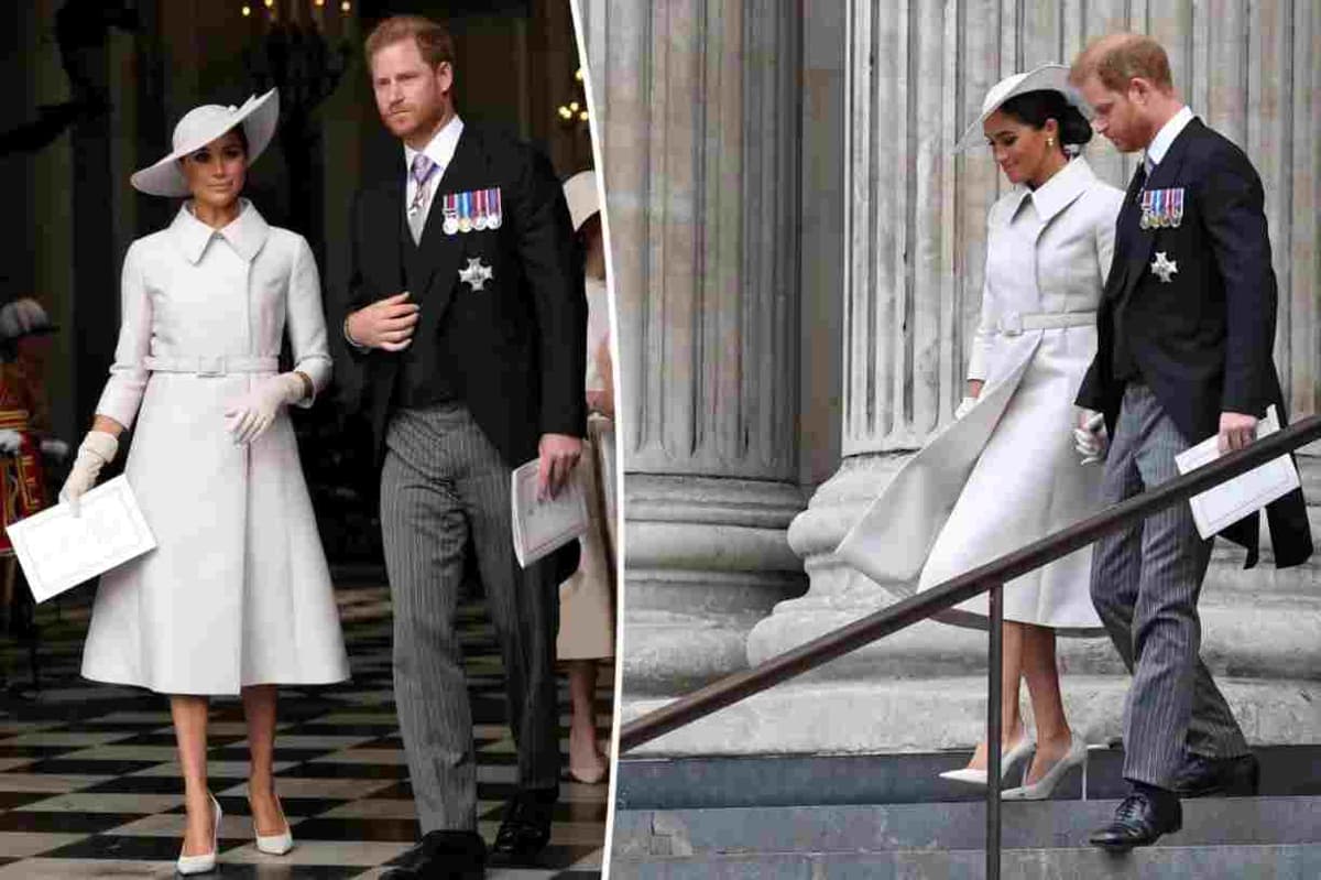 Jubilé de platine d’Elizabeth II : Meghan Markle et le prince Harry hués au service religieux
