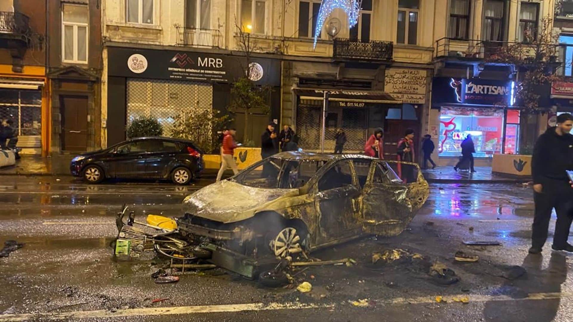 Mondial 2022: des scènes de violences à Bruxelles après la victoire du Maroc contre la Belgique
