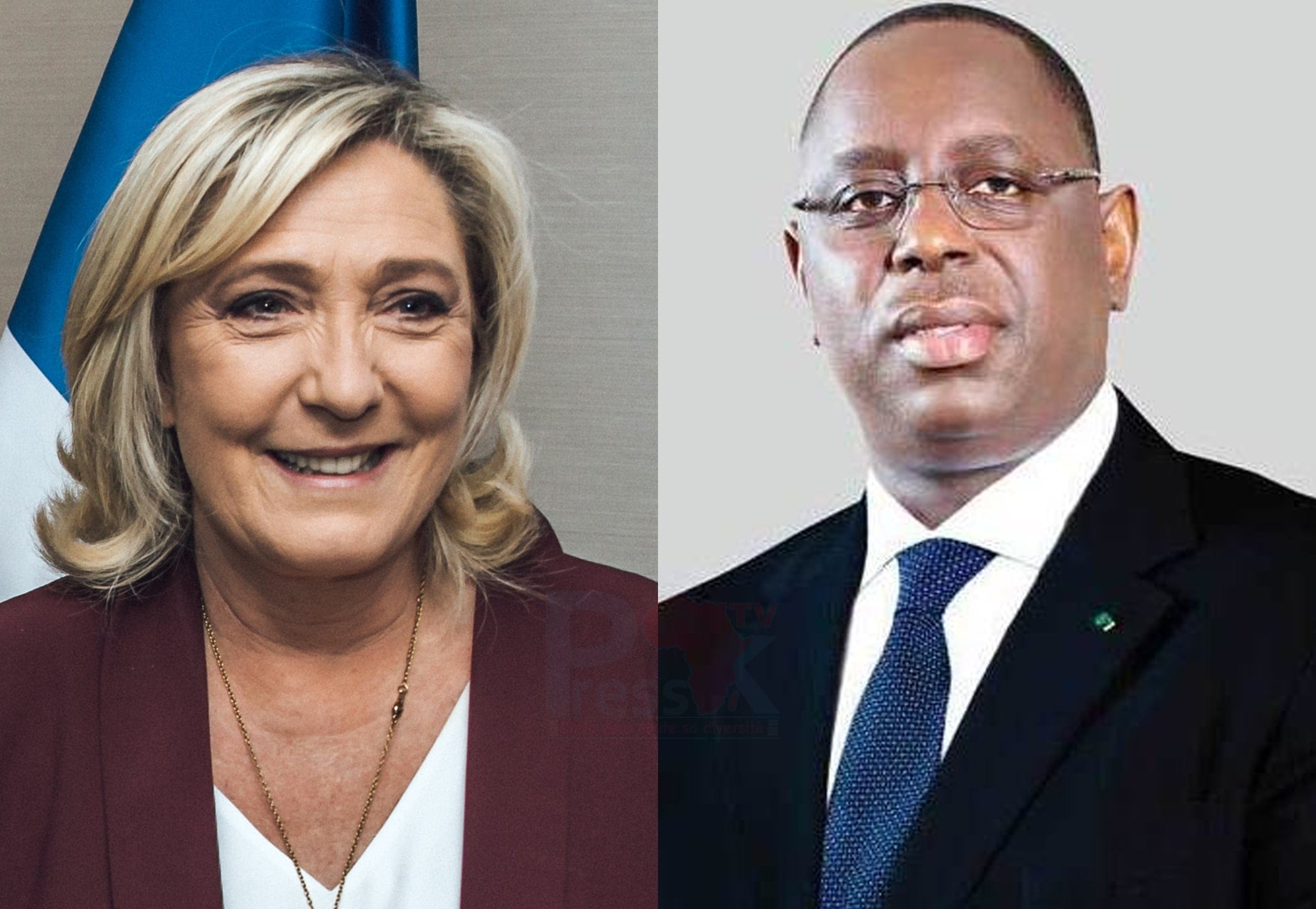 « C’est un homme charmant », Marine Le Pen à propos du prédisent Macky Sall