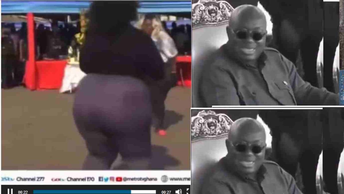 Ghana: le président Nana Akufo-Addo hurle face à une danseuse aux formes généreuses (vidéo)