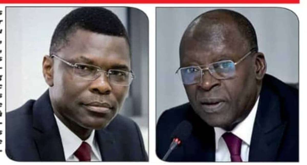 Joseph Djogbénou, président de l'UPR et Abdoulaye Bio Tchané, SGN du BR