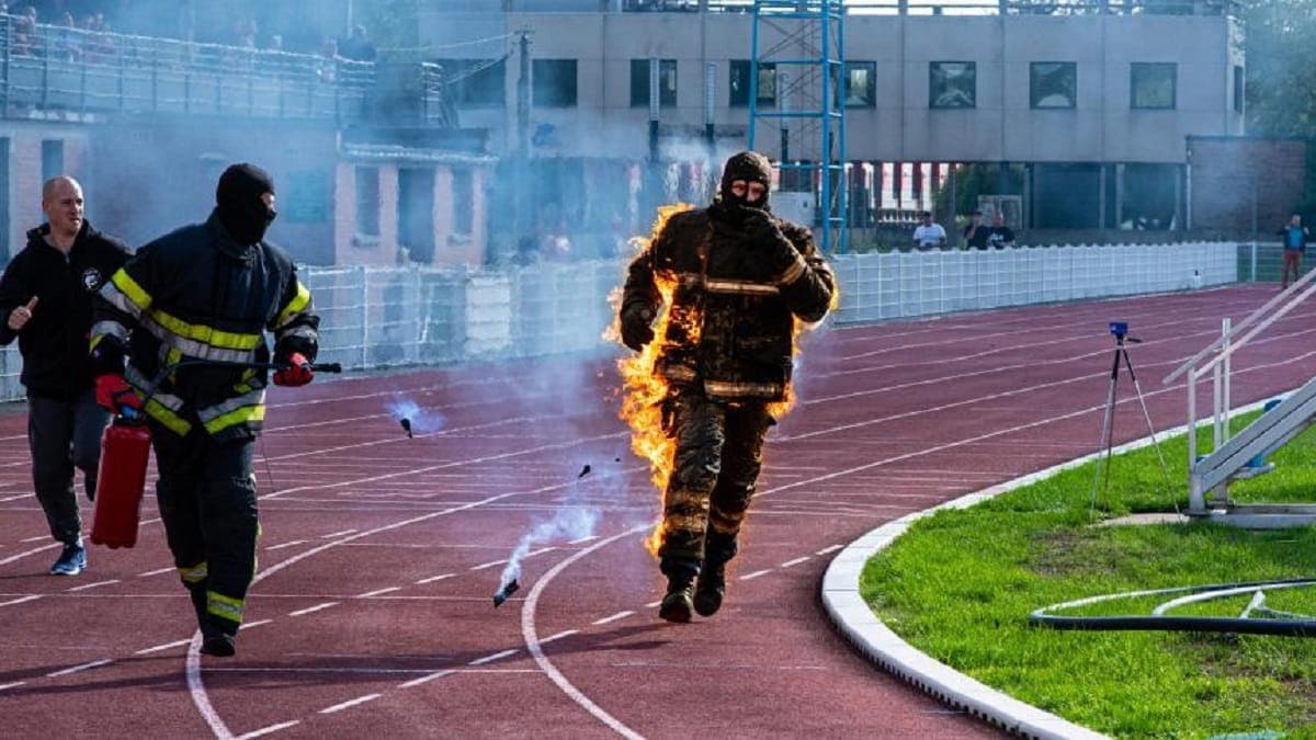 Guinness: un français bat le record du monde de torche humaine