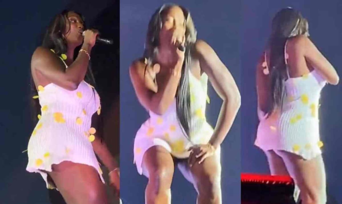 Entrejambe visible et f£s$es à l’air, Aya Nakamura s’affiche sans dessous sur scène (vidéos)
