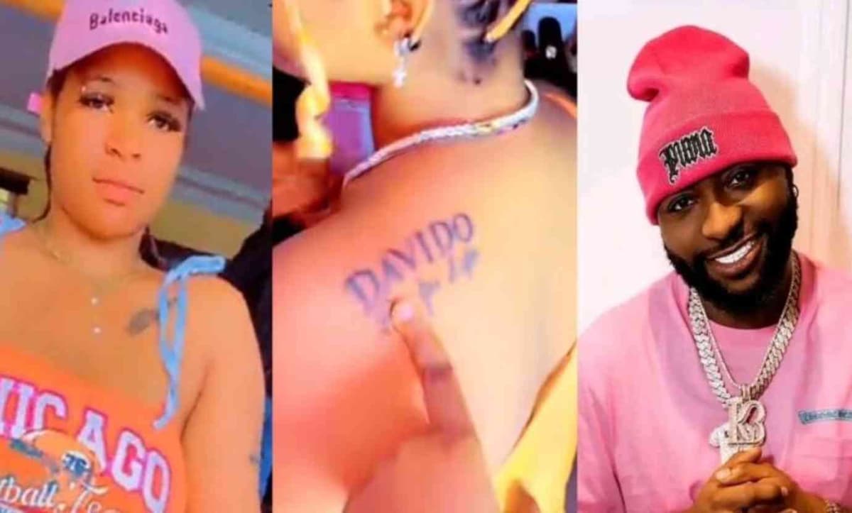 Nigéria: elle se tatoue le nom de Davido sur son dos pour lui faire une demande (vidéo)
