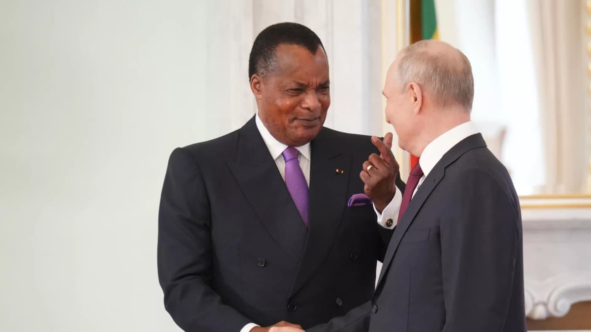 Denis Sassou-Nguesso reçu par Vladimir Poutine au Kremlin