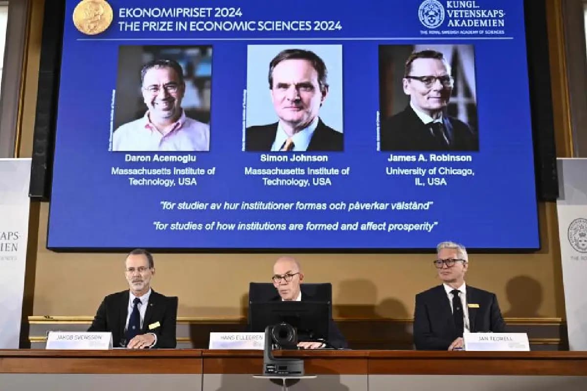 Prix Nobel d’économie 2024 : Daron Acemoglu, Simon Johnson et James Robinson récompensés