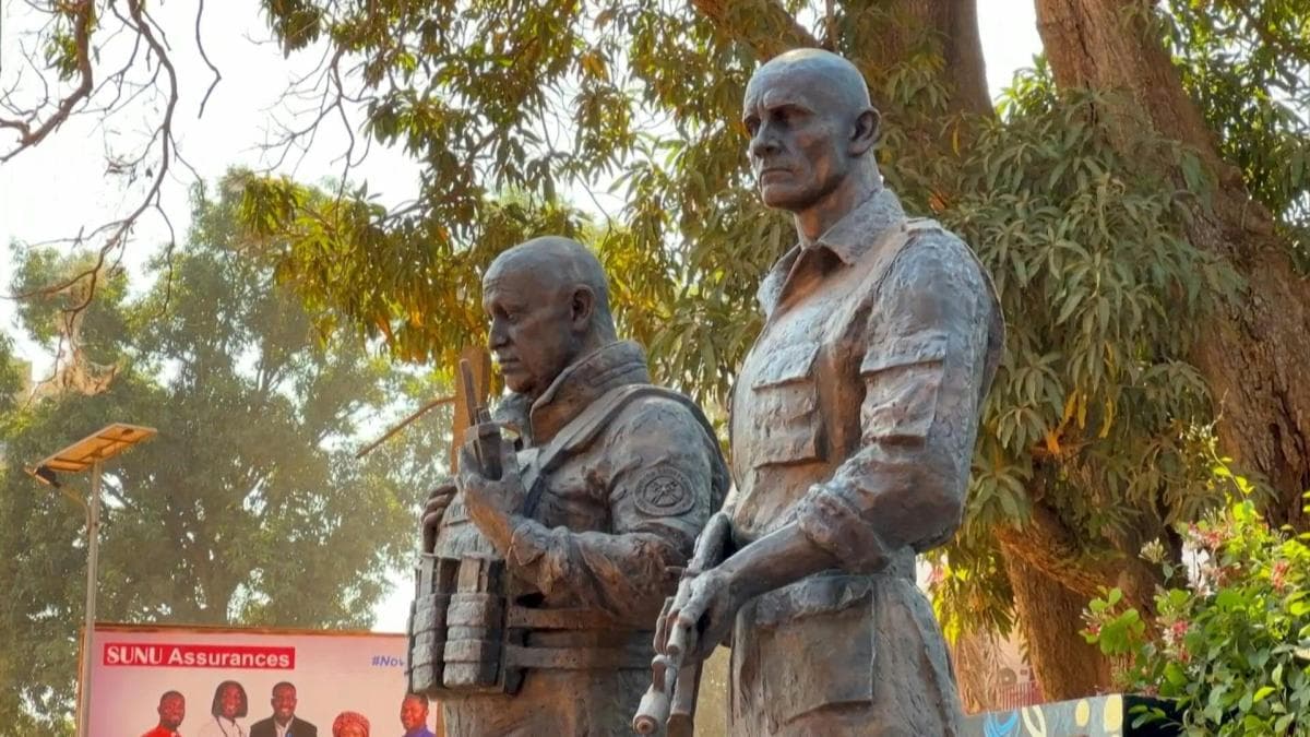 Centrafrique: inauguration d’une statue en l’honneur d’Evguéni Prigojine, ex-leader de Wagner à Bangui